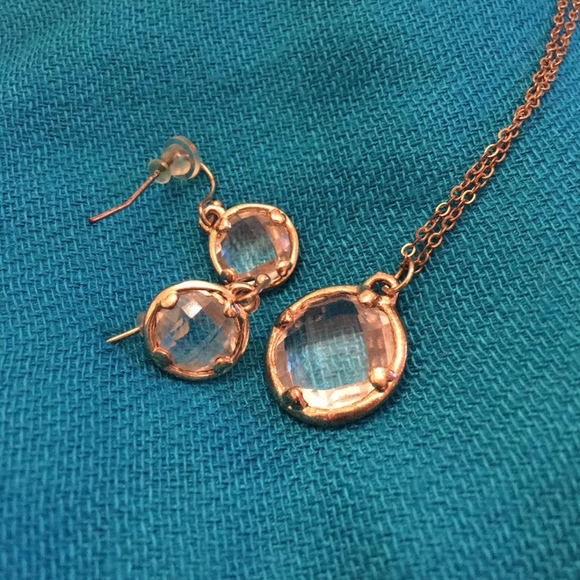 Gold-tone Necklace & Matching Earrings - Picture 1 of 7